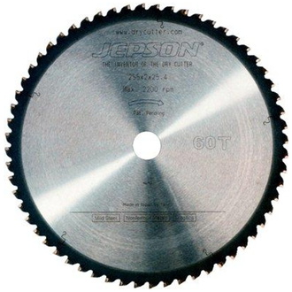 Jepson HM-Sägeblatt Drytech D=255x25,4x2,0mm 60Z für Stahl dünnwandig