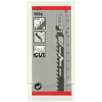 Bosch Stichsägeblatt T 144 D-C Classic, 100er Pack