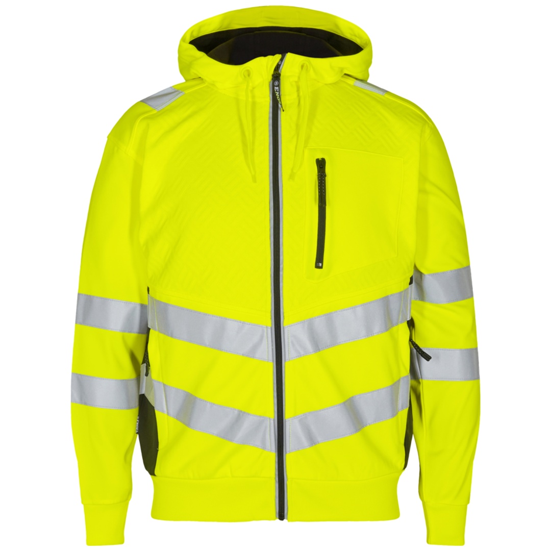 Engel Safety Sweatcardigan 8025-241-3820 Gr. M schwarz/gelb
