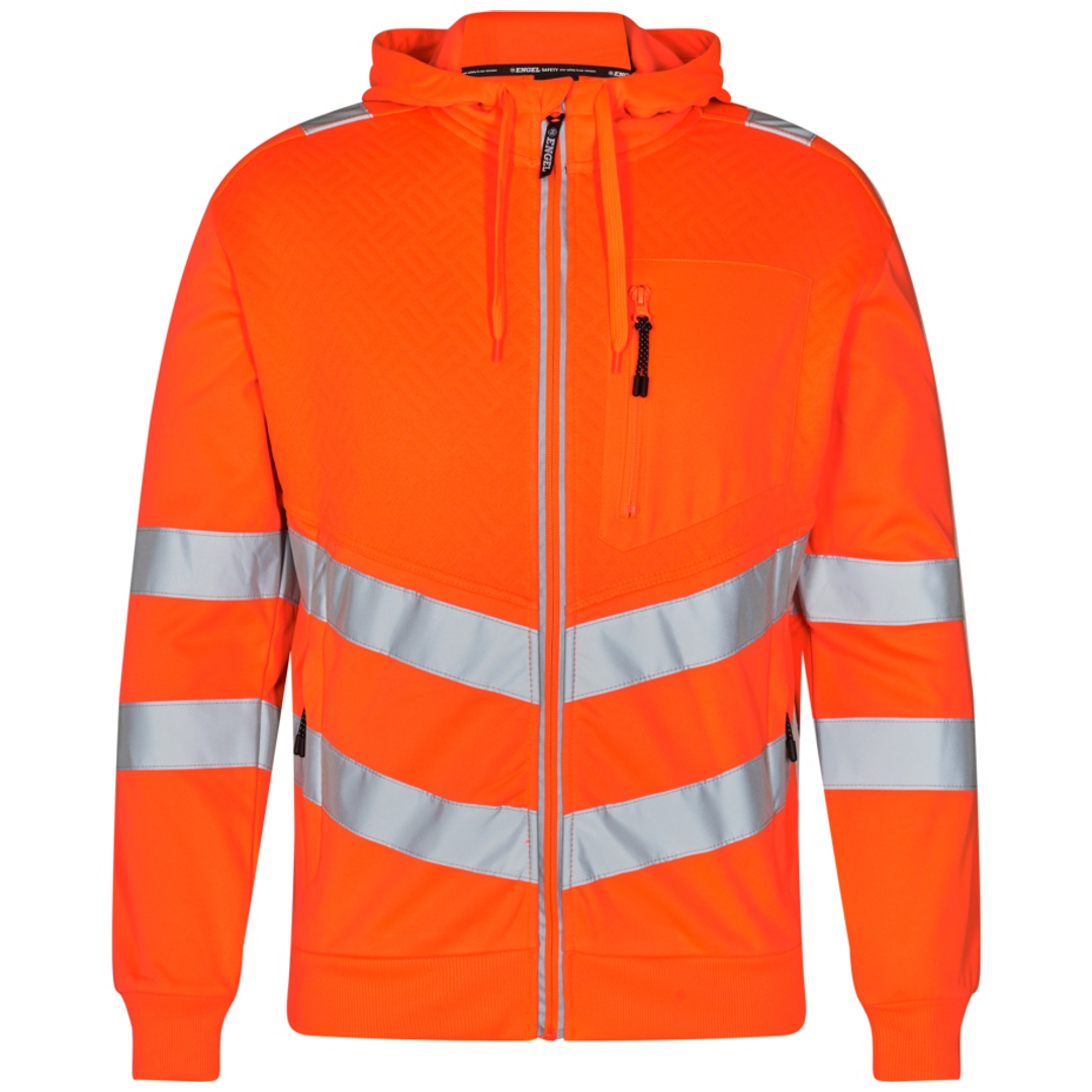 Engel Safety Sweatcardigan 8025-241-10 Gr. XS Orange