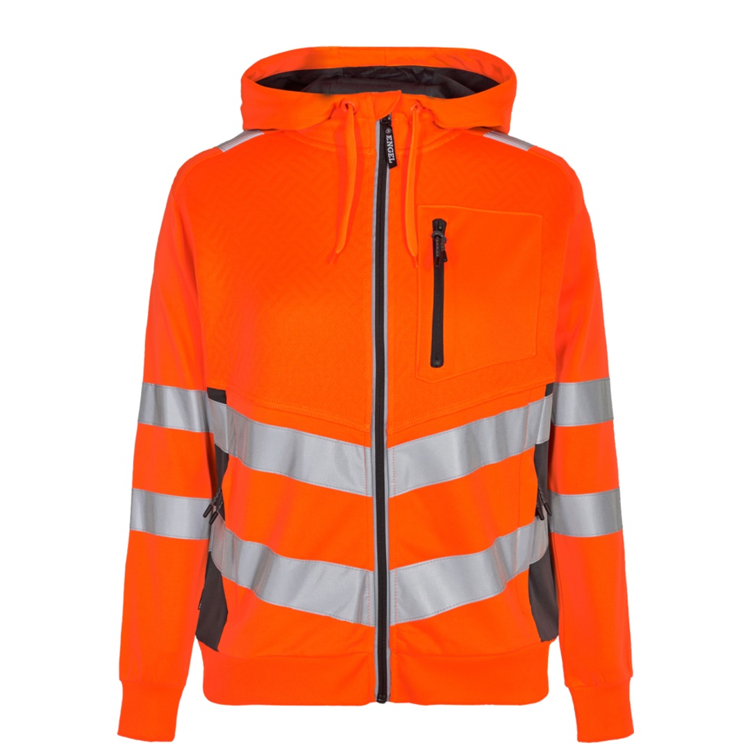 Engel Safety Sweatcardigan 8025-241-1079 Gr. 2XL Orange/Anthrazit Grau