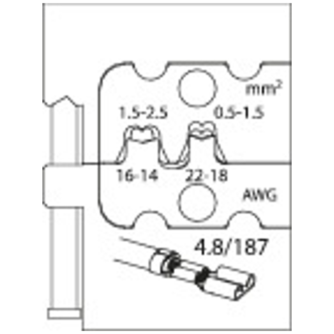 Gedore Modul-Einsatz für Flachsteckhülsen 4,8
