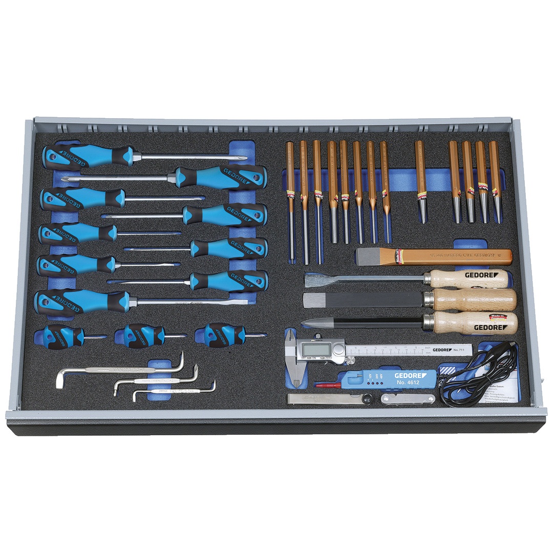 Gedore Werkzeugsortiment in Check-Tool-Modul 36-tlg.