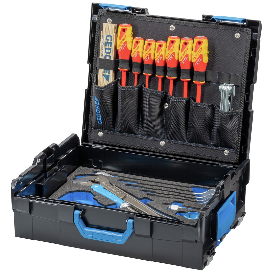 Gedore L-BOXX 136 mit Sortiment Sanitär 44-tlg.
