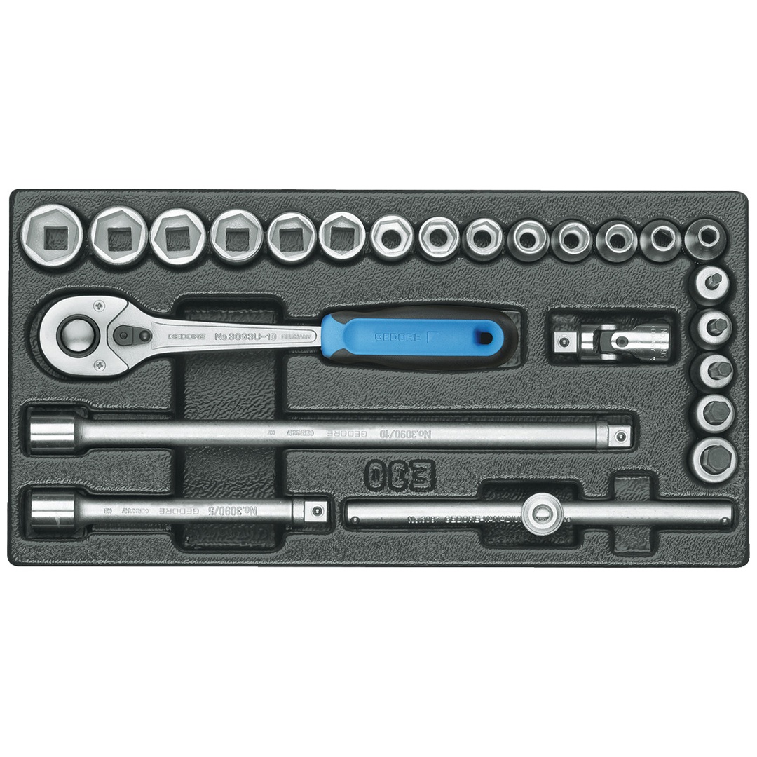 Gedore Steckschlüssel-Sortiment 3/8 in 1/3 ES-Modul