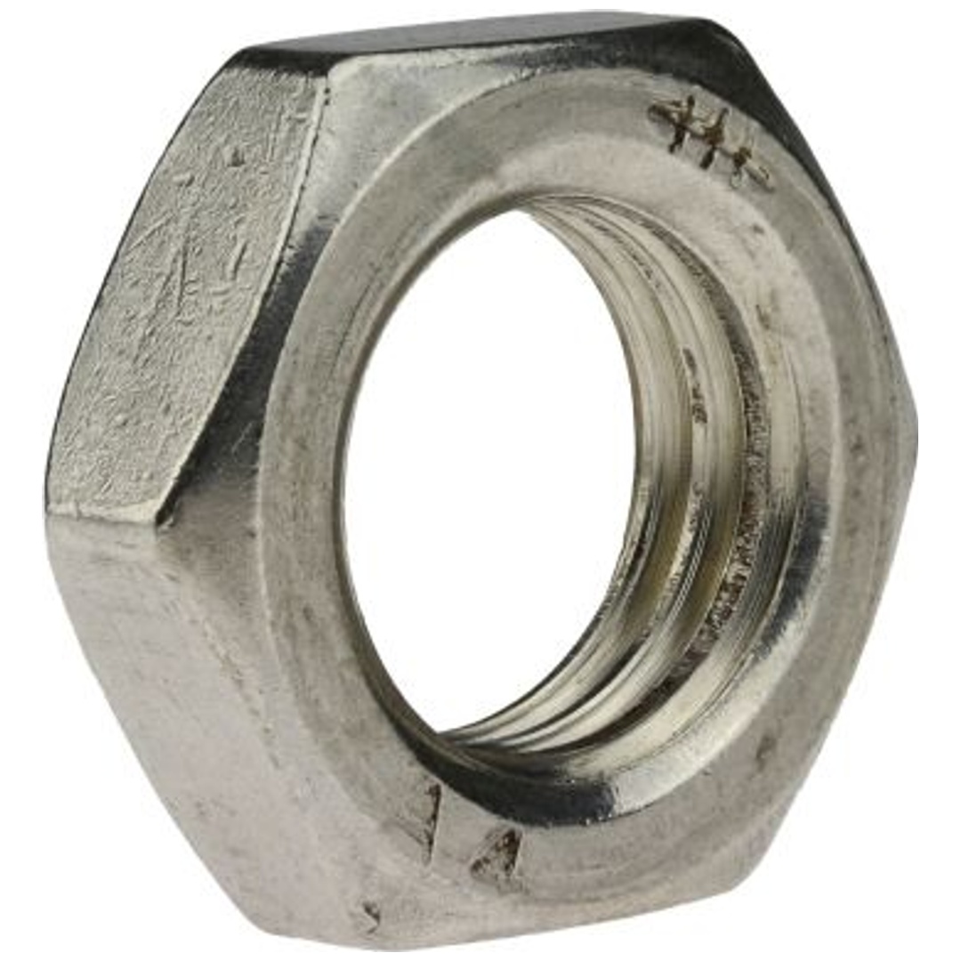 Reidl DIN 439 Sechskantmuttern, Linksgewinde M 6, niedrige Form, mit Fase Form B, A4 blank
