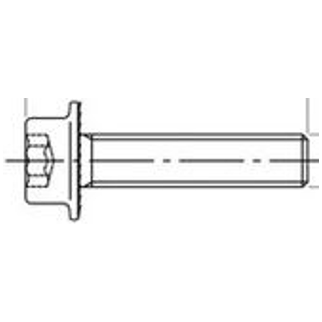 Reidl ISO 14579 Zylinderschrauben M 8 x 25, TX, A2 blank, mit Flansch