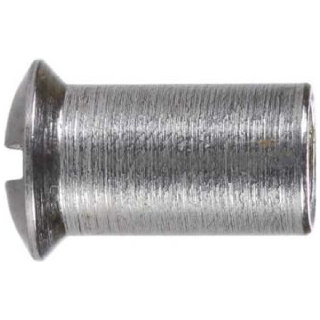 Reidl Hülsenmutter M 6 x 20, Linsensenkkopf mit Schlitz, Innengewinde, A1/1.4305 blank