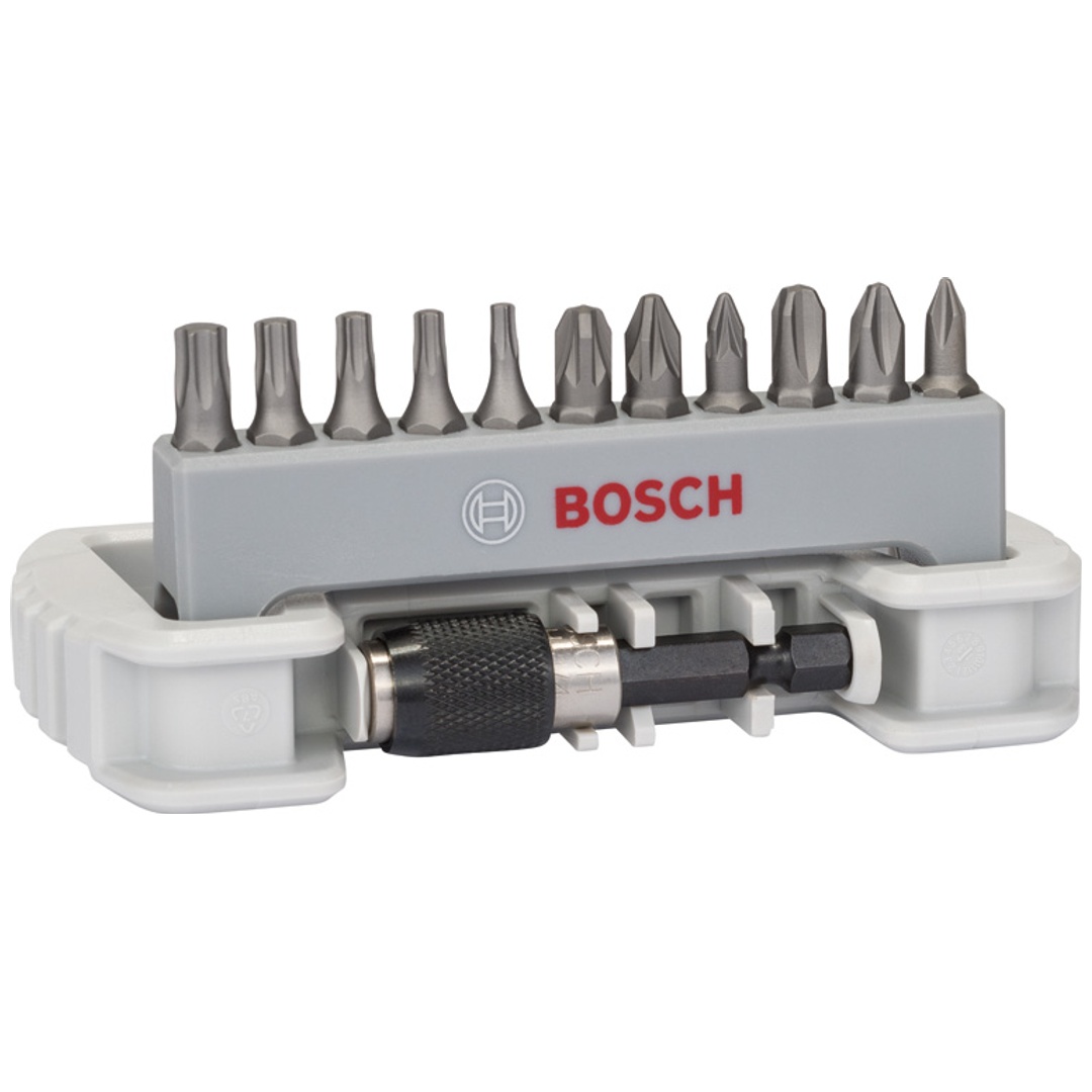 Bosch 11?tlg. Extra Hard Kompaktes Schrauberbit-Set mit Bithalter