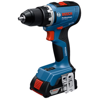 Bosch Akku-Bohrschrauber GSR 18V-65, incl. 2x Akku GBA 4 Ah, Schnellladegerät