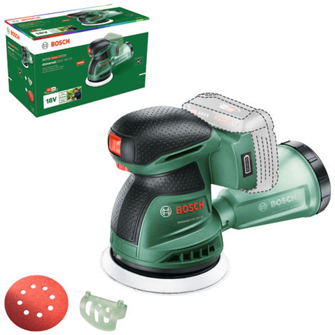 Bosch Akku-Exzenterschleifer UniversalOrbit 18V-20, incl. Zubehör, Karton