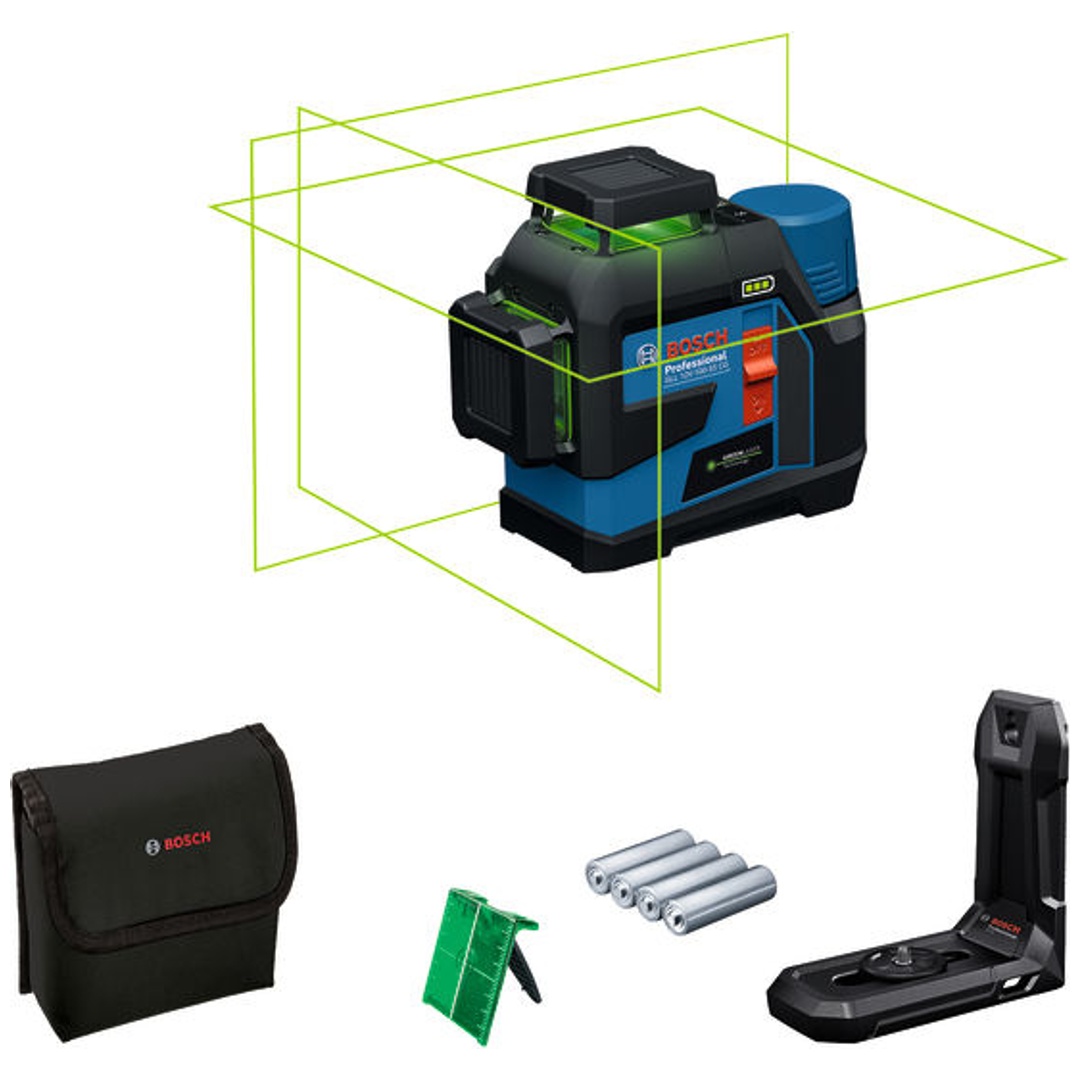 Bosch Linienlaser GLL 12V-100-33 CG, incl. Zubehör, Tasche