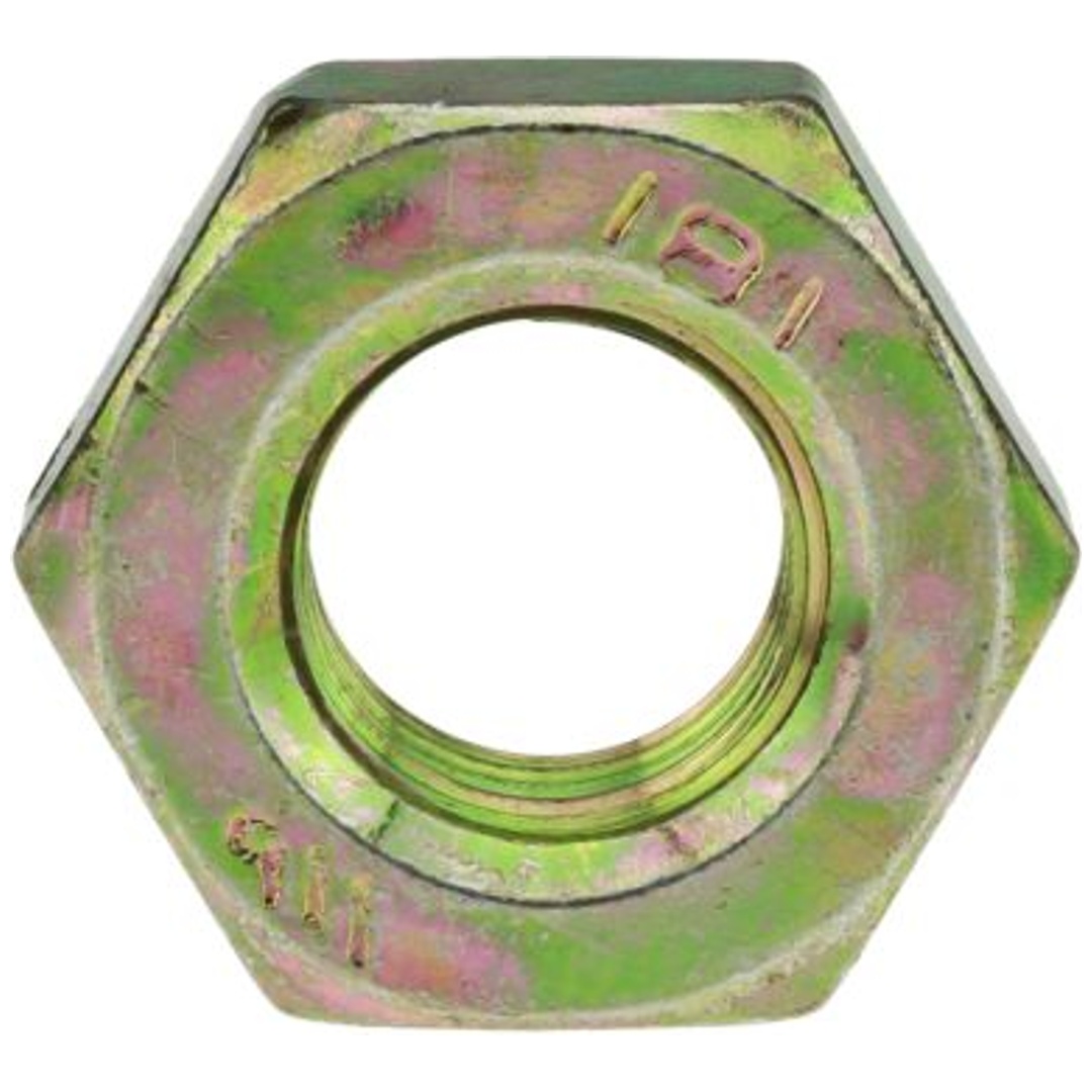 Reidl DIN 980 Sechskantmutter mit Klemmteil M 12, Form V Ganzmetall, einteilig, Stahl Klasse 8 galv. verzinkt gelb chrom.