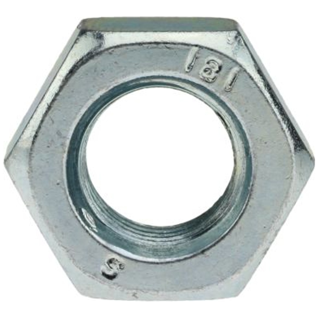 Reidl DIN 6924 Sechskantmutter M 10, Stahl Klasse 8 galv. verzinkt farblos, mit Klemmteil und nichtmetall. Einsatz