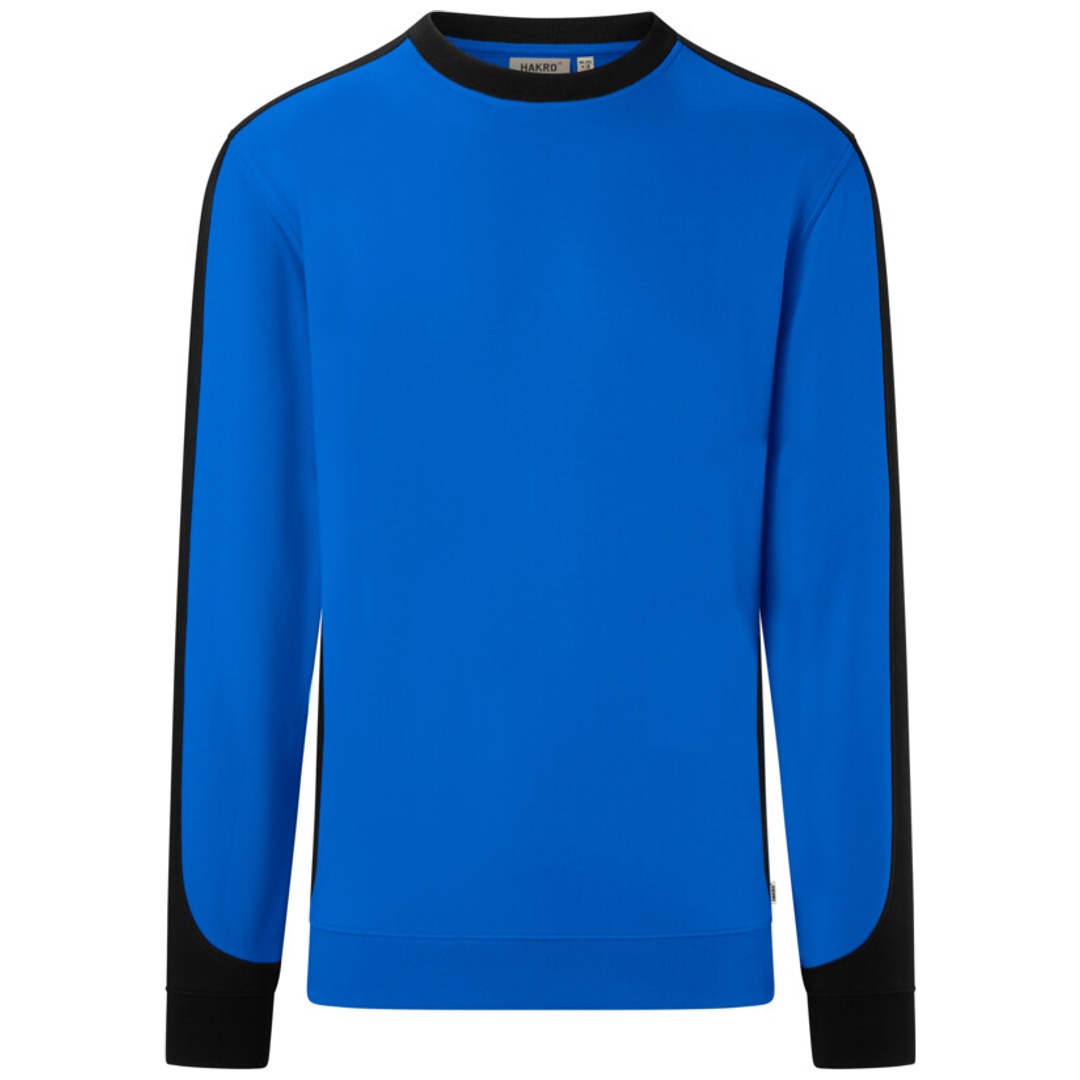HAKRO Sweatshirt Contrast ECO #549 Gr. 6XL royalblau/schwarz