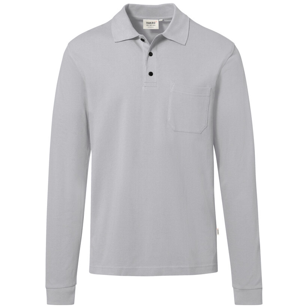 HAKRO Pocket-Longsleeve-Polo ECO #817 Gr. 3XL titan