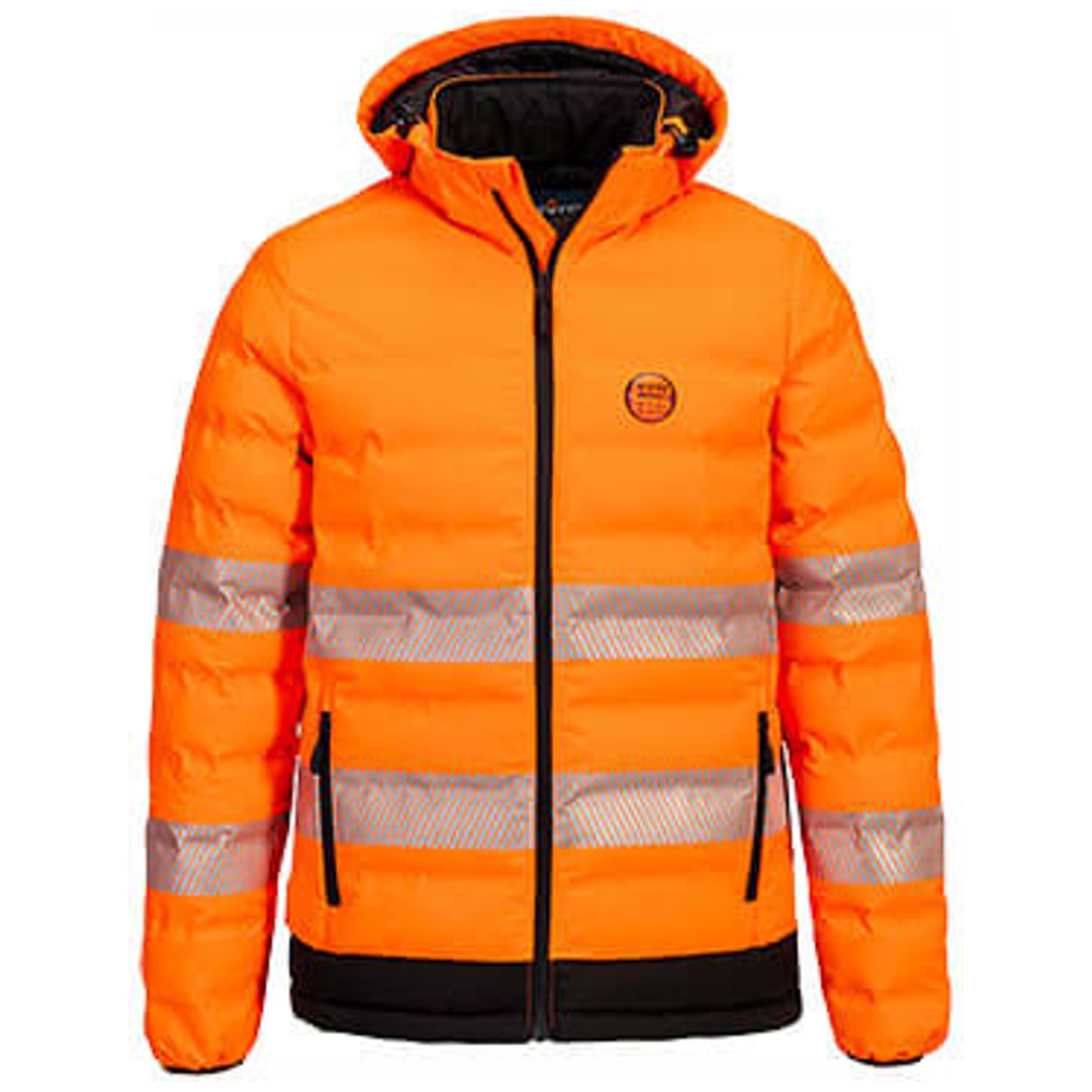 Portwest Hi-Vis Ultrasonic Heated Tunnel Jacket S548 Gr. XL Orange/Black
