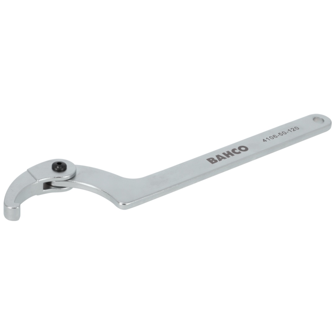 Bahco Verstellbarer Stift-Hakenschlüssel, 115 bis 165 mm, mit Chrom-Beschichtung, 310 mm