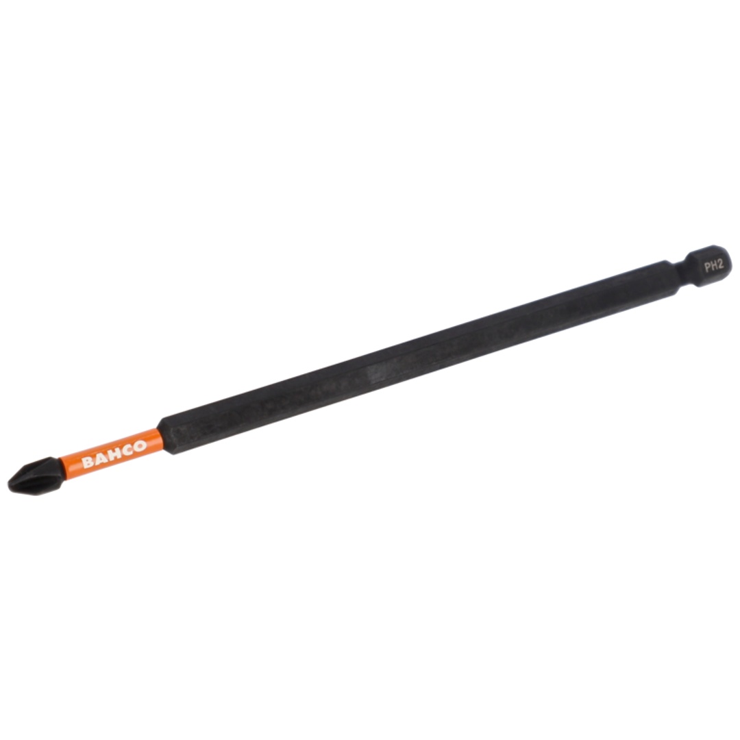 Bahco 1/4 Torsion Bits für Phillips Schrauben PH2 150 mm - 2 Stk. pro Blisterpackung