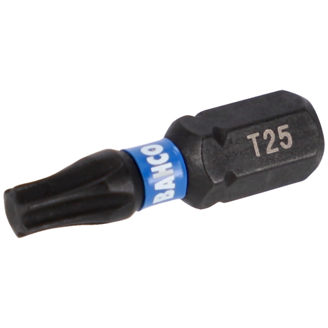 Bahco 1/4 Torsion Bits für TX T25 Schrauben 25 mm - 25 Stk. pro Blisterpackung