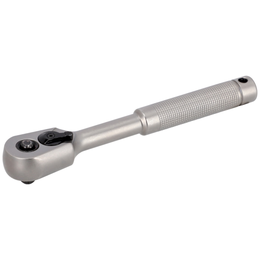 Bahco Birnenförmige 1/4-Umschaltknarre mit 60 Zähne Metallgriff 150mm - Einzelhandelsverpackung