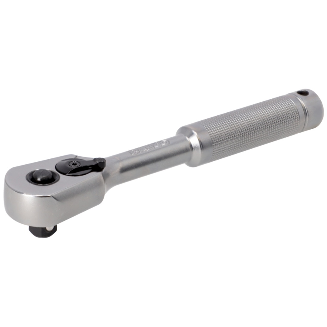 Bahco Birnenförmige 3/8-Umschaltknarre mit 60 Zähne Metallgriff 150mm