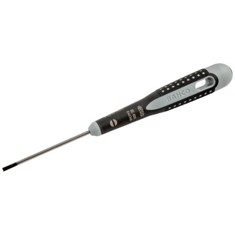 Bahco ERGO Schraubendreher für Schlitzschrauben, gerade, mit 3-Komponenten-Griff 0,5 mm × 3 mm × 100 mm