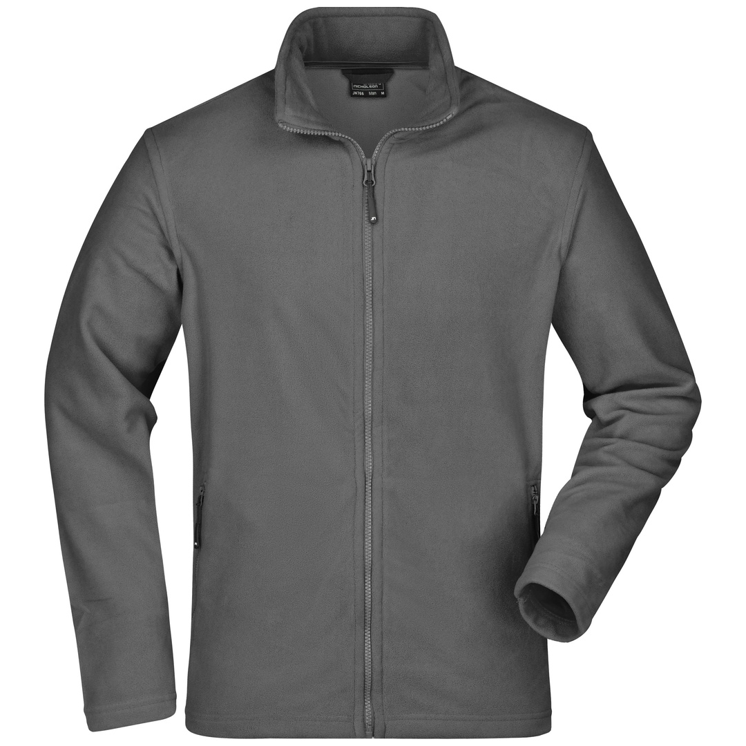 James & Nicholson Fleece-Jacke mit Stehkragen JN766 Gr. S carbon