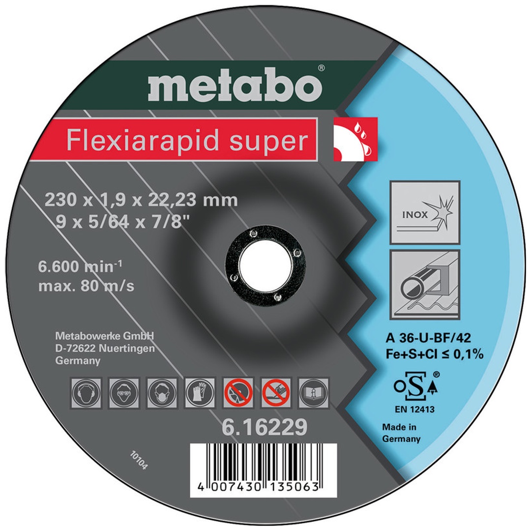 Metabo Flexiarapid super 230x1,9x22,23 Inox, TF 42