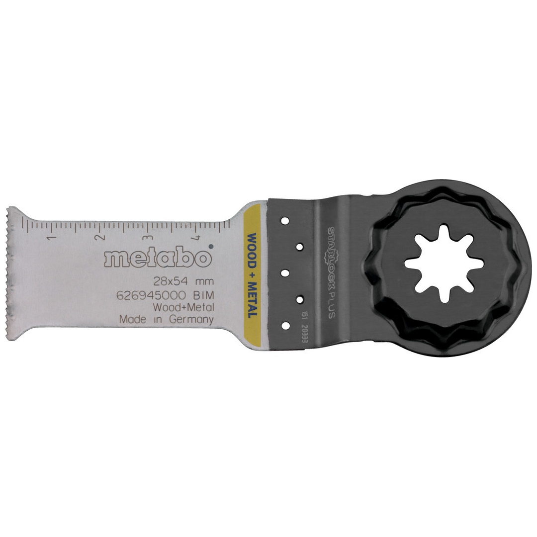 Metabo Tauchsägeblatt Starlock Plus Holz+Metall, BiM, 28 x 54 mm
