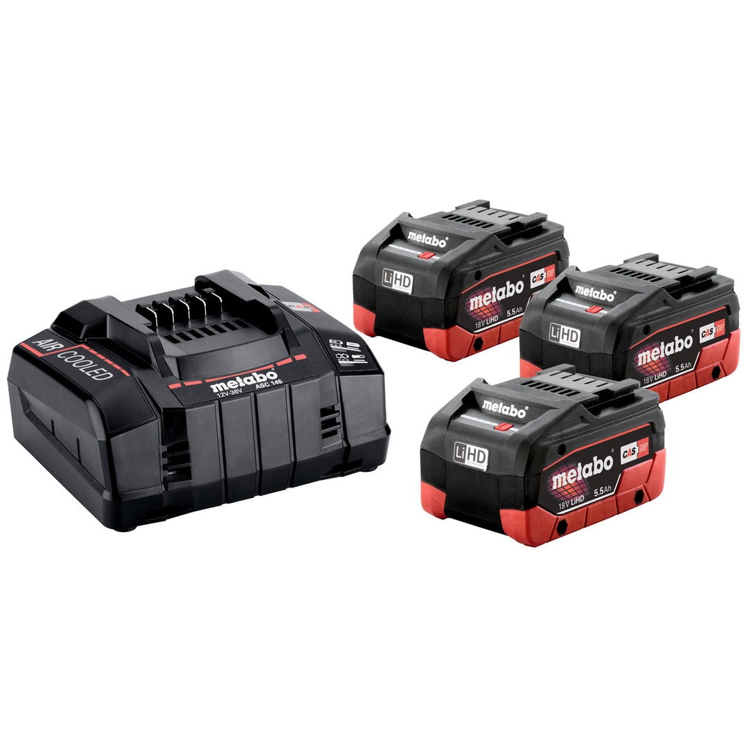 Metabo Basis-Set 3 x LiHD 5.5 Ah
