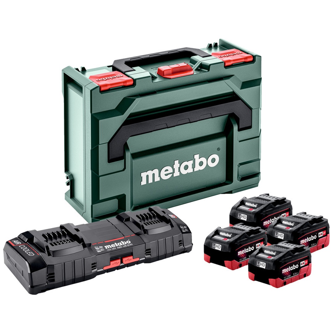 Metabo Basic-Set 4x LiHD 5.5Ah ASC 145 DUO + metaBOX 145