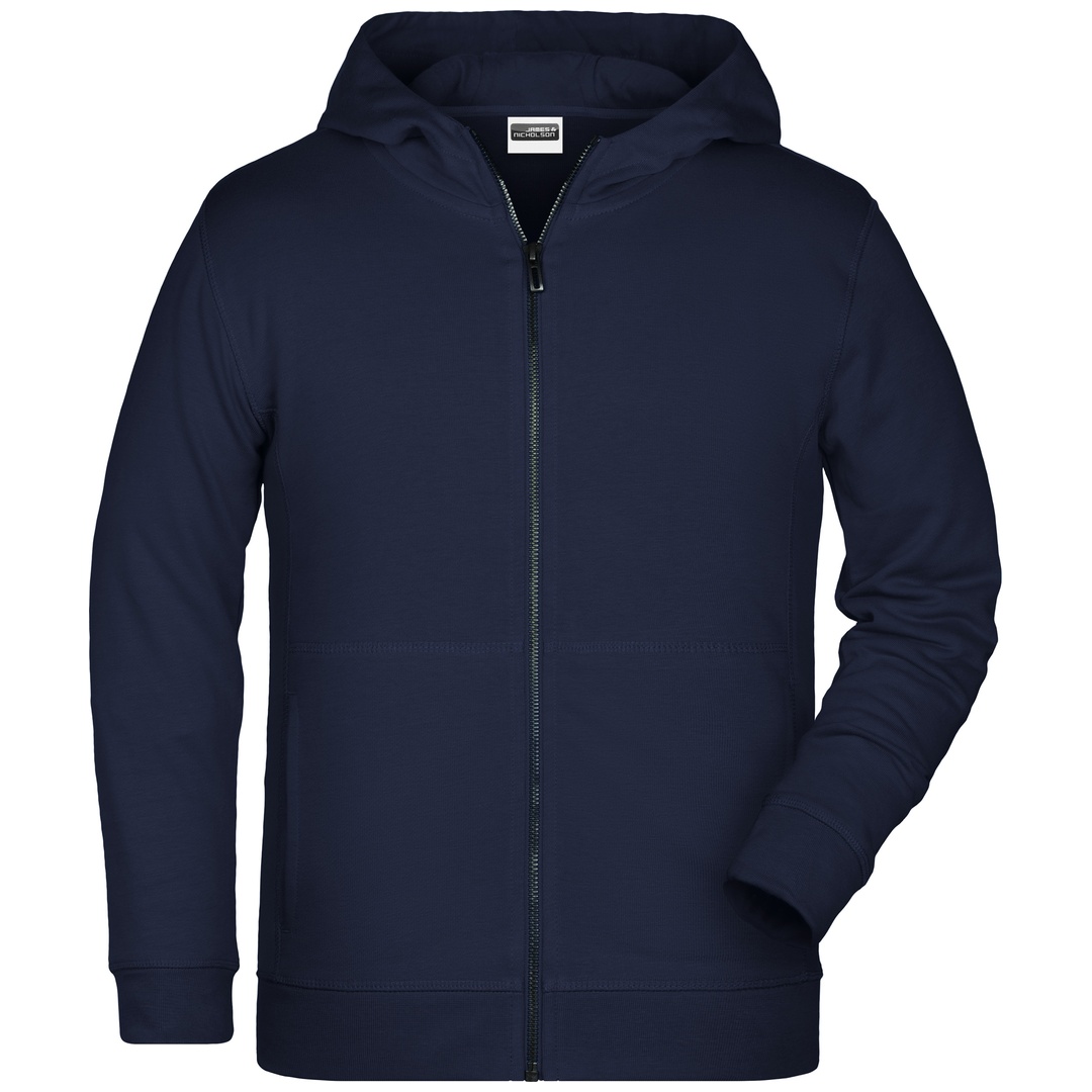 James & Nicholson Kinder-Sweatjacke mit Kapuze 8026K Gr. S navy
