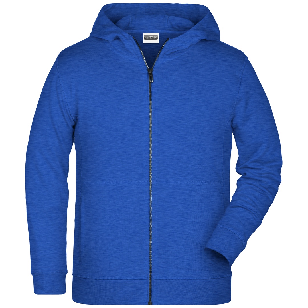 James & Nicholson Kinder-Sweatjacke mit Kapuze 8026K Gr. XL royal-heather