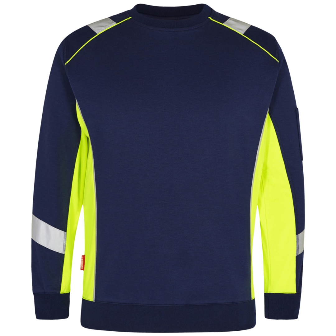 ENGEL Cargo Sweatshirt 8871-257 Gr. 4XL blue Ink/gelb
