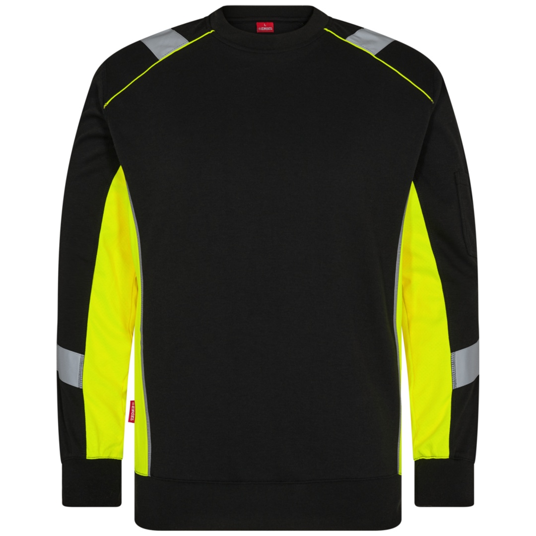 ENGEL Cargo Sweatshirt 8871-257 Gr. 5XL schwarz/gelb