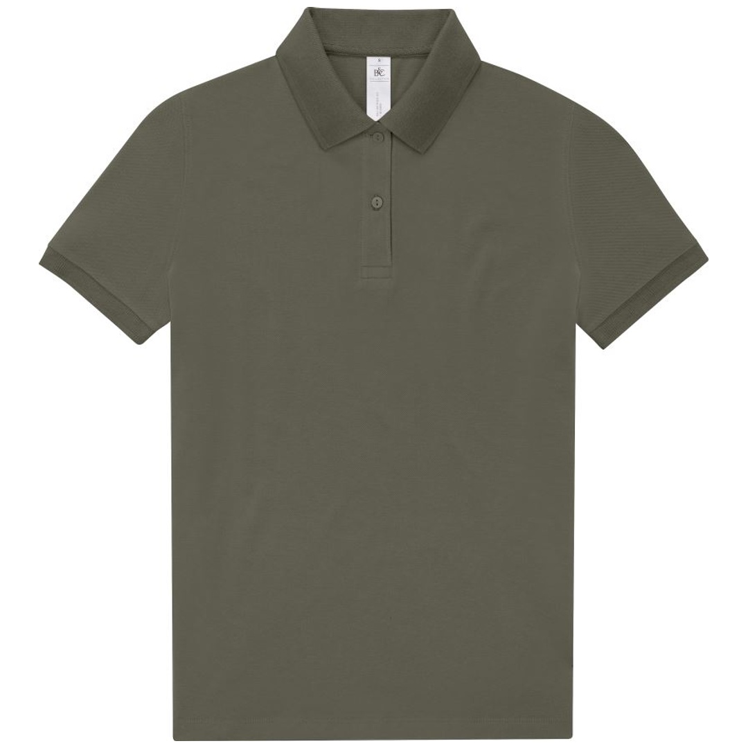 Cotton Classics-01.W463 Schweres Damen Piqué Polo Gr. S camo green