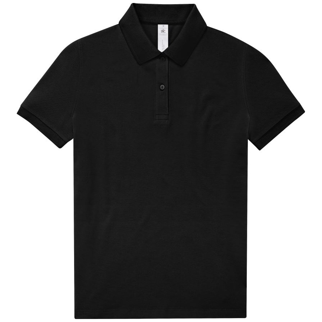 Cotton Classics-01.W463 Schweres Damen Piqué Polo Gr. XL schwarz