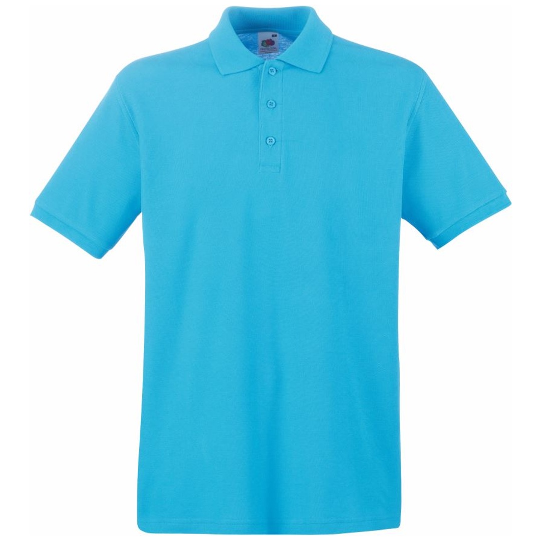 Fruit of the Loom Cotton Classics-16.3218 Piqué Polo  Gr. XL azure-blue