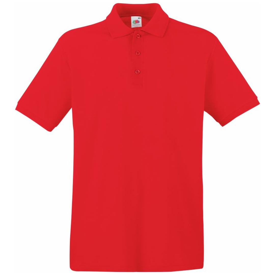 Fruit of the Loom Cotton Classics-16.3218 Piqué Polo  Gr. 2XL rot