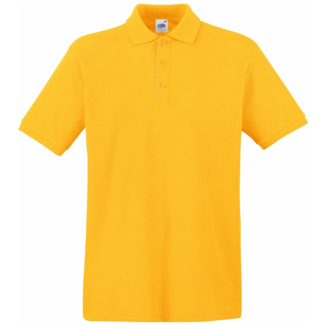 Fruit of the Loom Cotton Classics-16.3218 Piqué Polo  Gr. S sunflower