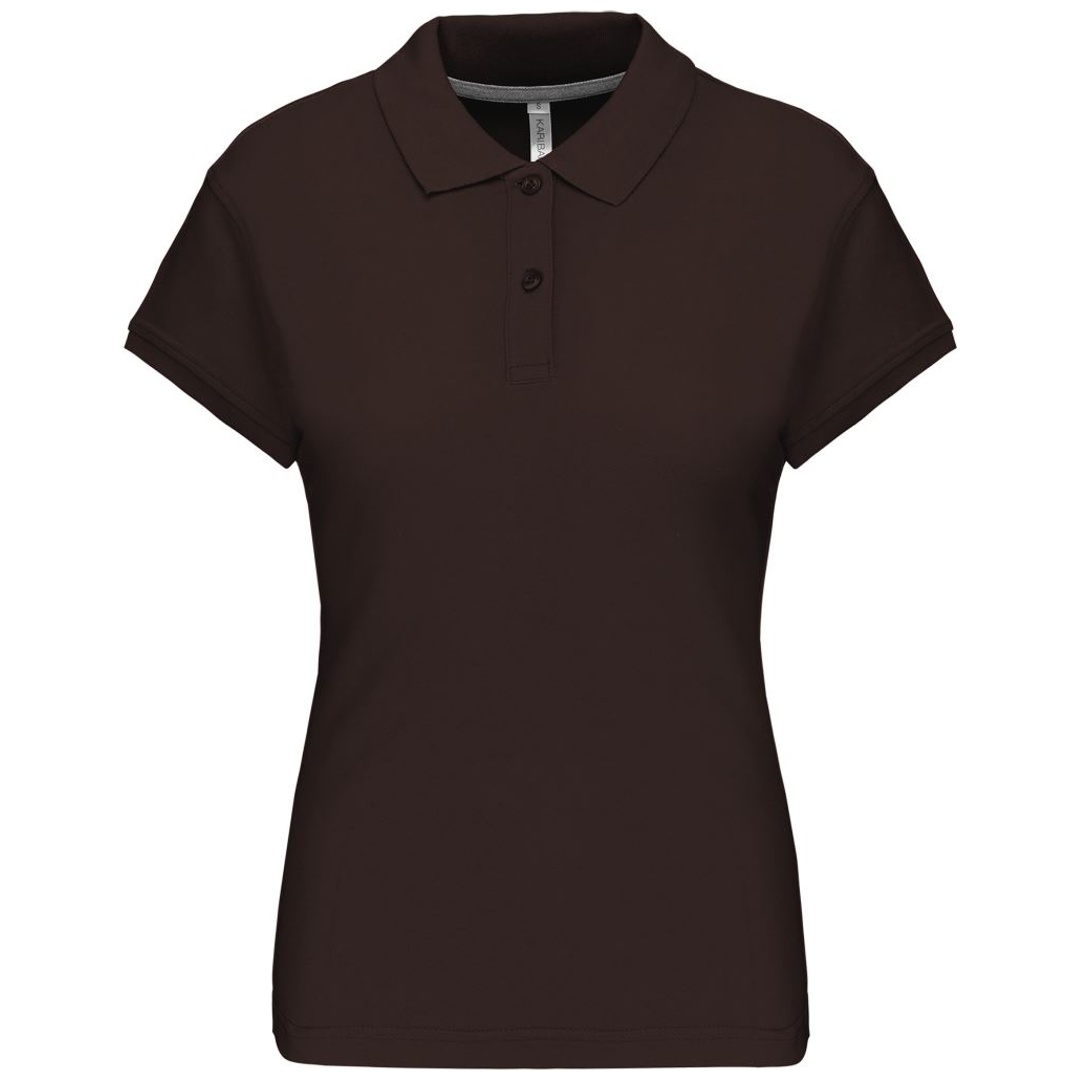 Kariban Cotton Classics-20.K242 Damen Piqué Polo Gr. XL chocolate