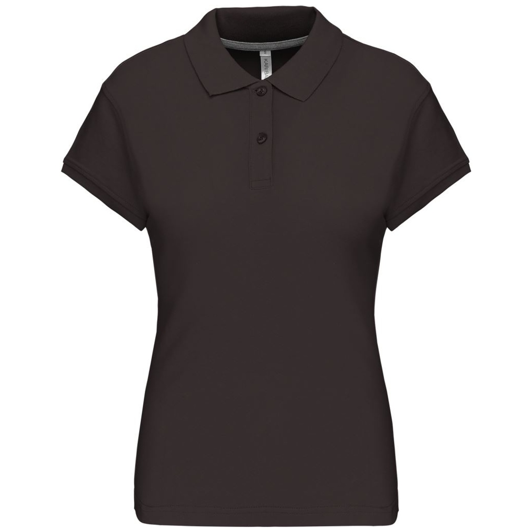 Kariban Cotton Classics-20.K242 Damen Piqué Polo Gr. M dark grey