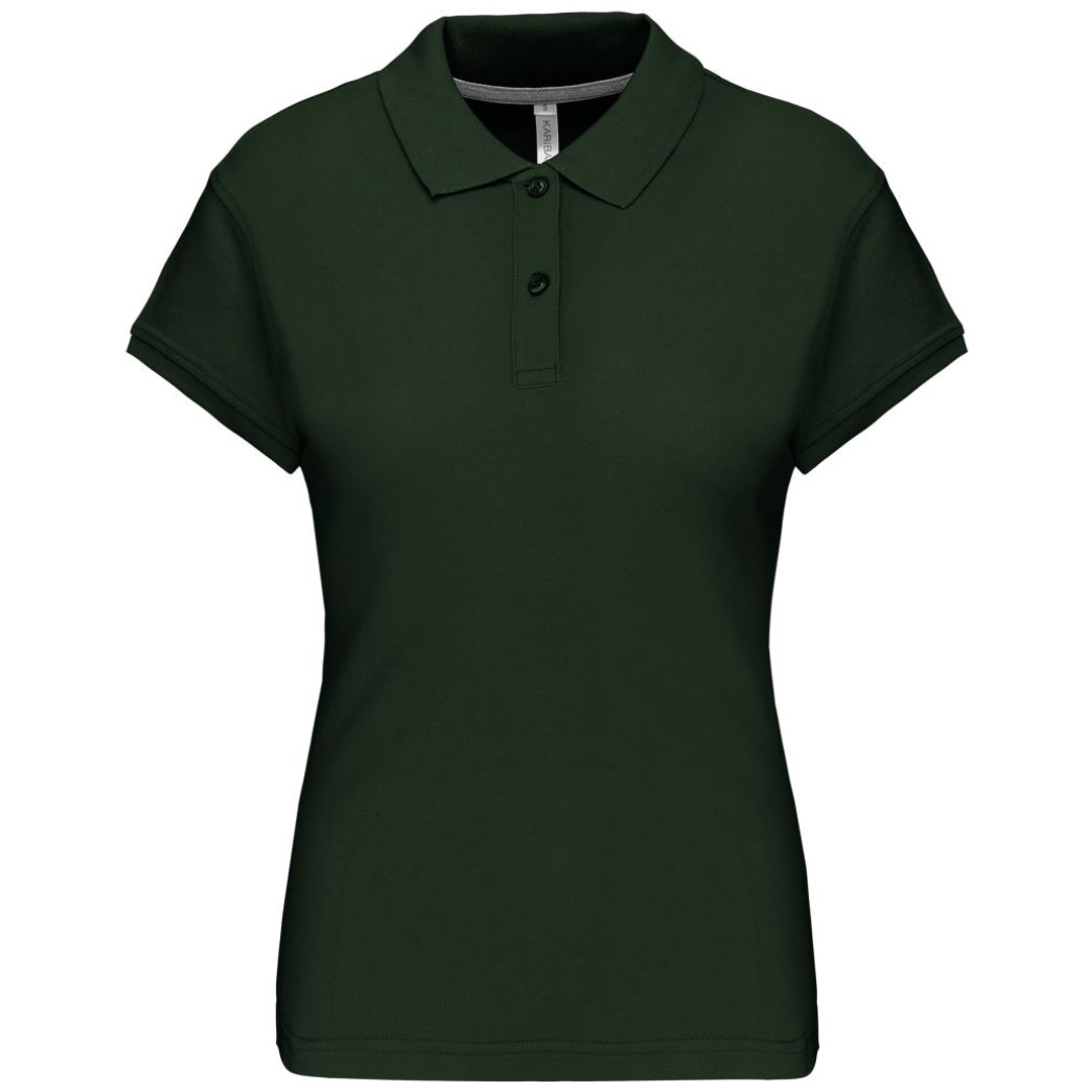 Kariban Cotton Classics-20.K242 Damen Piqué Polo Gr. XXL forest green