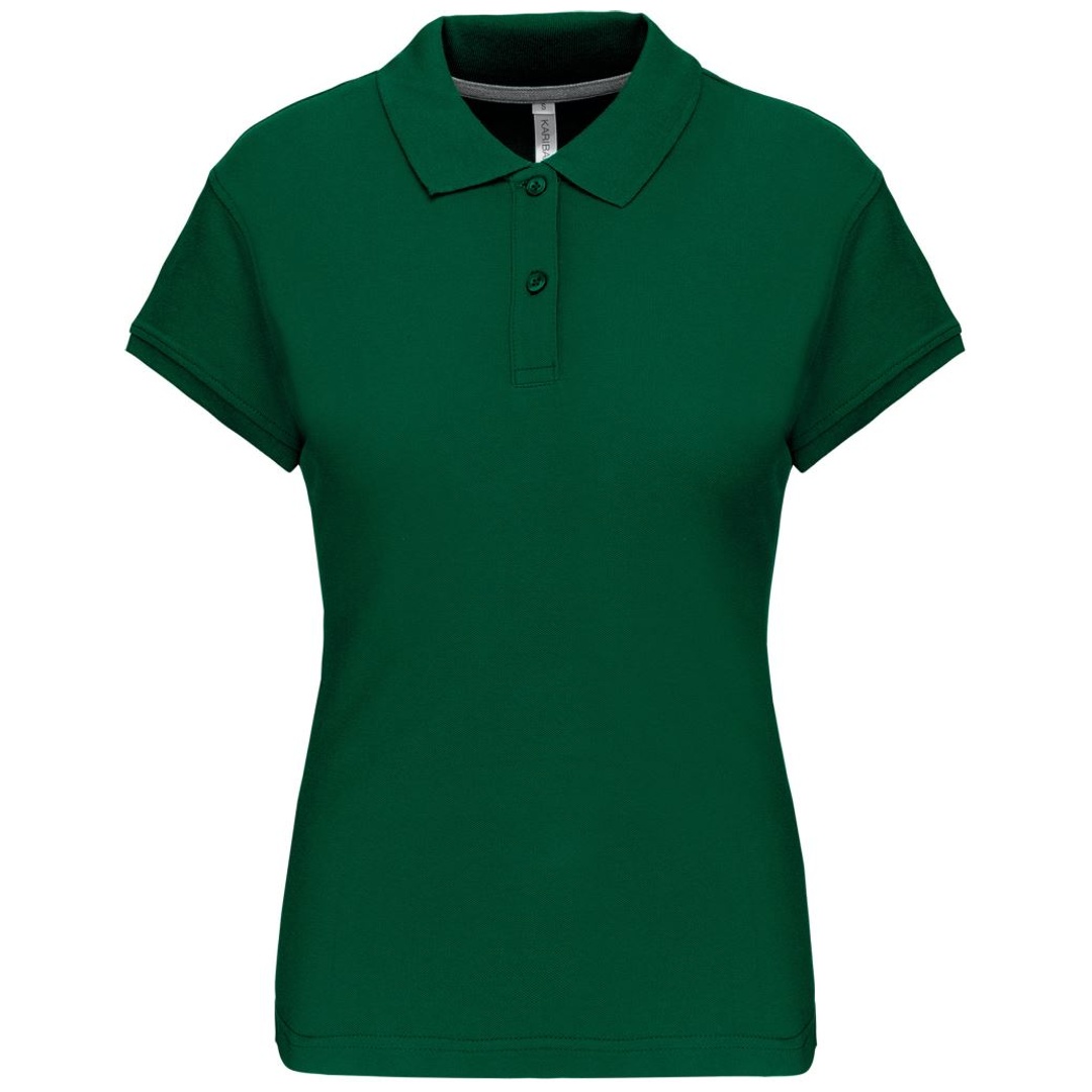 Kariban Cotton Classics-20.K242 Damen Piqué Polo Gr. M kelly green