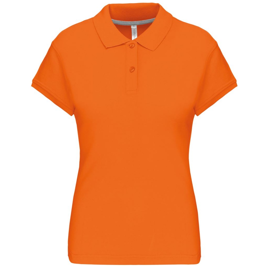 Kariban Cotton Classics-20.K242 Damen Piqué Polo Gr. S orange