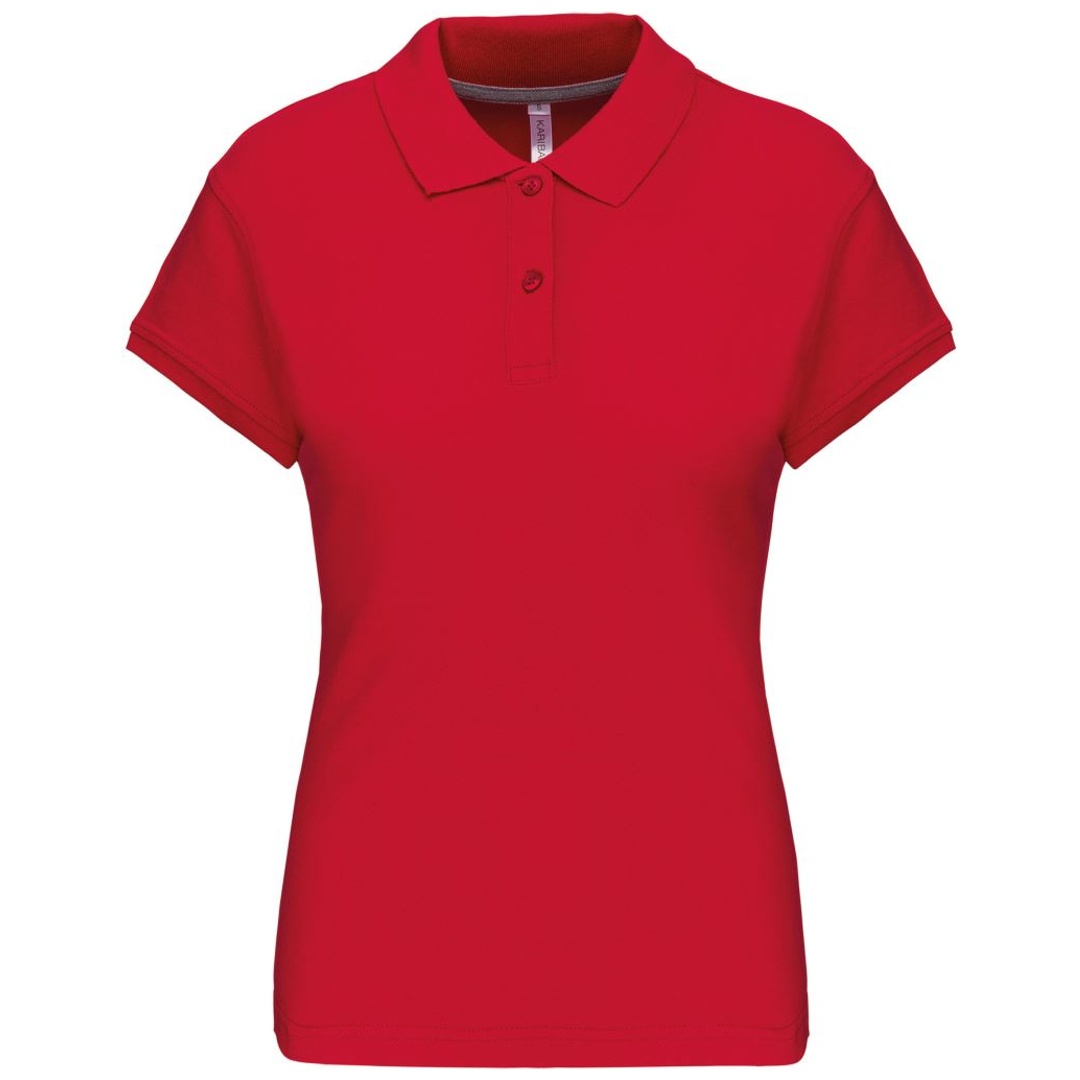 Kariban Cotton Classics-20.K242 Damen Piqué Polo Gr. XXL red