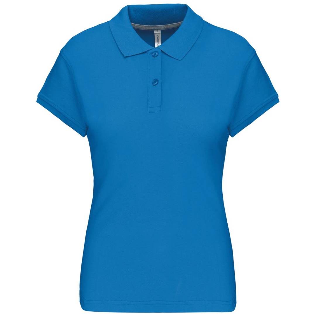 Kariban Cotton Classics-20.K242 Damen Piqué Polo Gr. S tropical blue