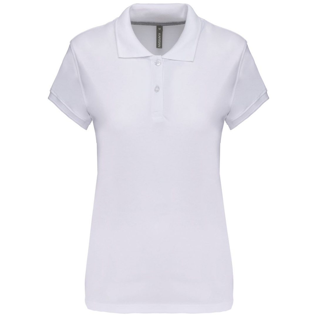 Kariban Cotton Classics-20.K242 Damen Piqué Polo Gr. XXL white