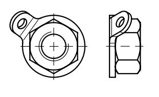 Reidl Unverlierbarkeitsmuttern M 12, A2 blank